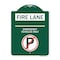 Signmission Fire Lane Emergency Vehicles With No ParkingHeavy-Gauge Aluminum Sign, 18" x 24", GW-1824-24015 A-DES-GW-1824-24015 - alternate 1